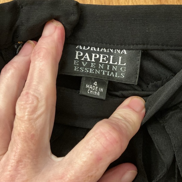 Adrianna Papell Evening Essentials Black Chiffon Skirt - Picture 2 of 11